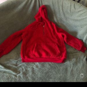 Fur sweatshirt